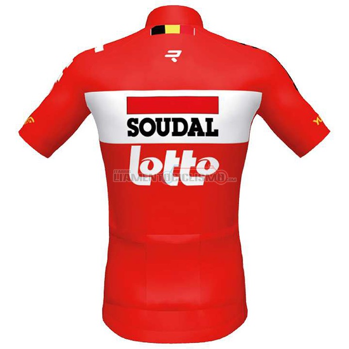 Abbigliamento Ciclismo Lotto Manica Corta 2020 Soudal Rosso